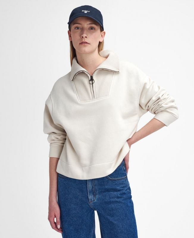 fleur half-zip sweatshirt