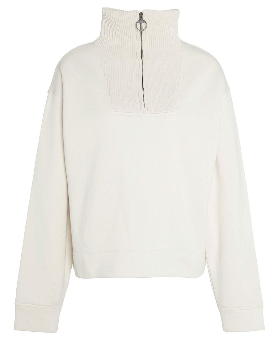 fleur half-zip sweatshirt