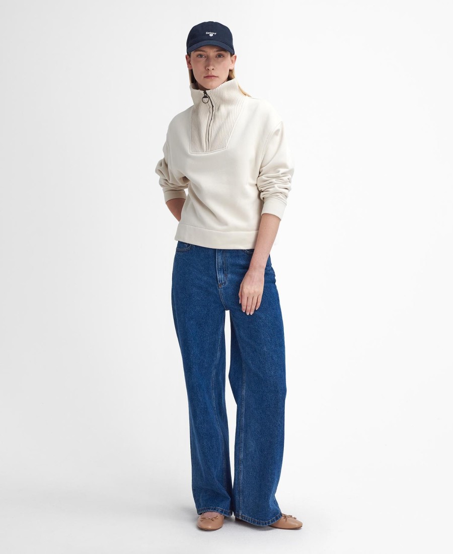 fleur half-zip sweatshirt