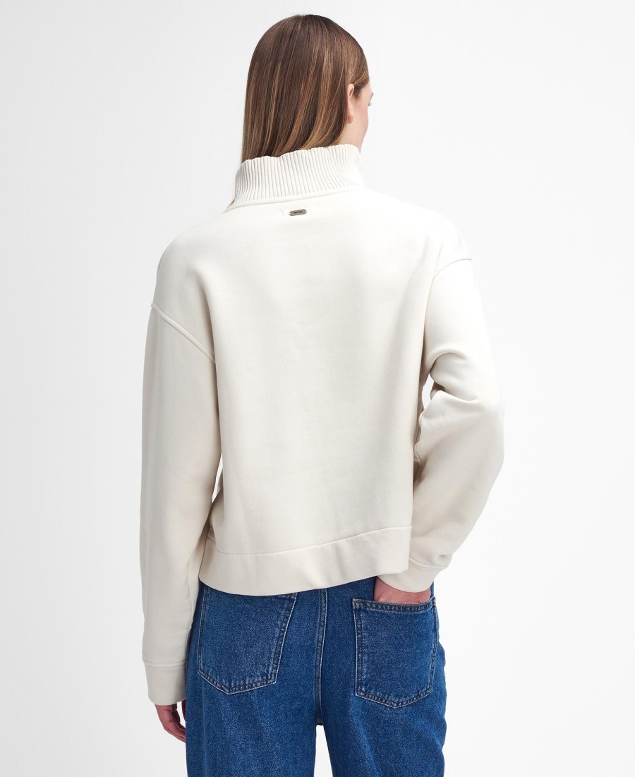 fleur half-zip sweatshirt