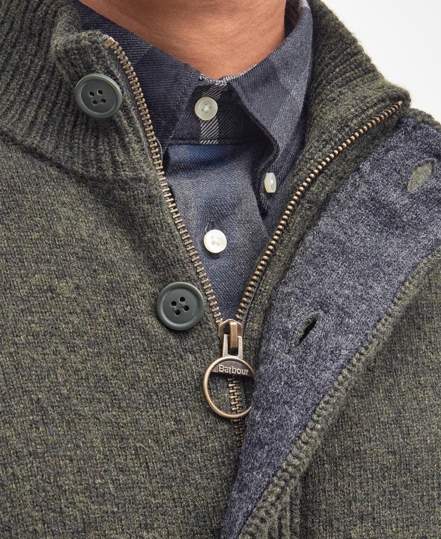essential patch zip-through jumper