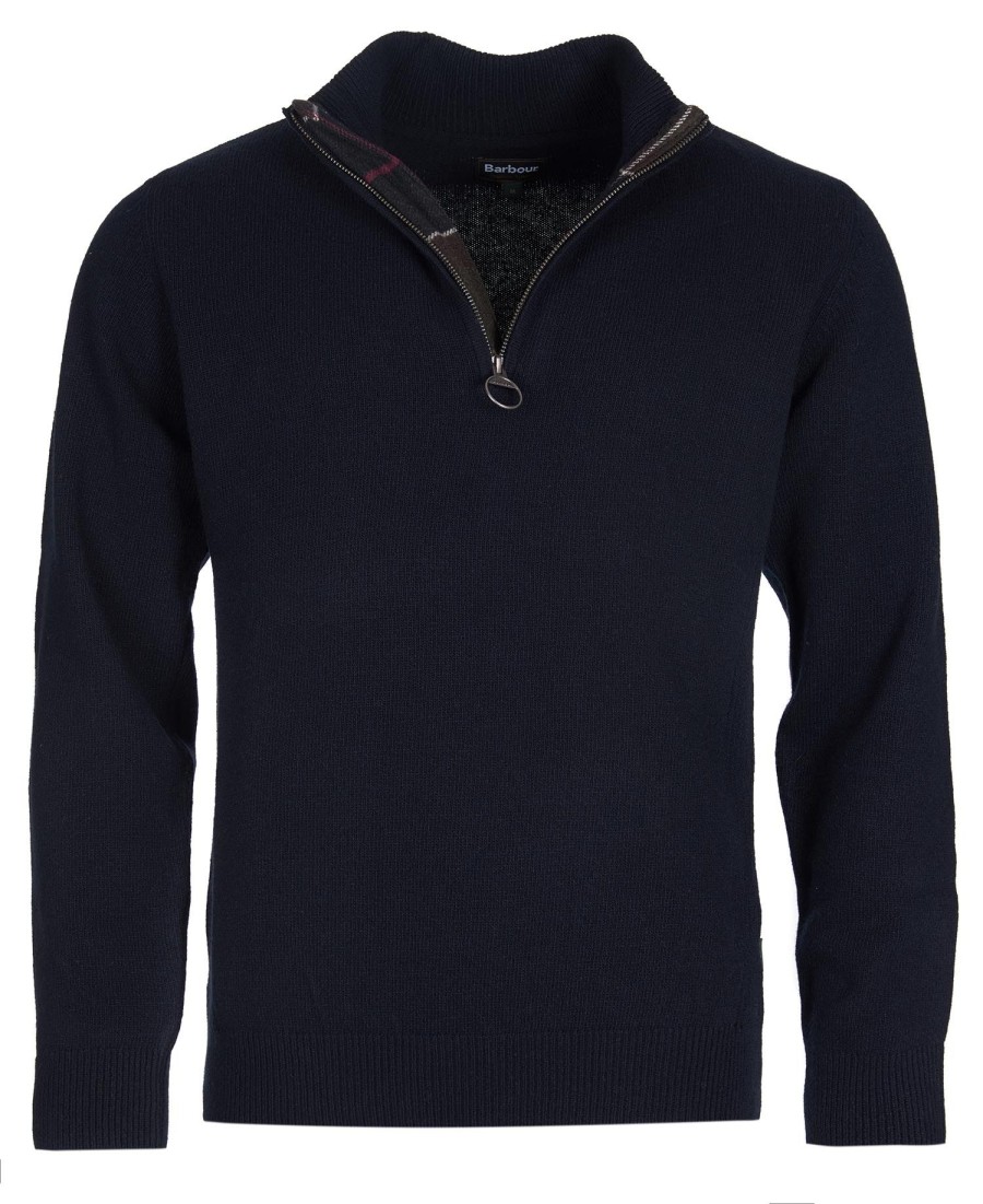 barbour holden trui met halve rits