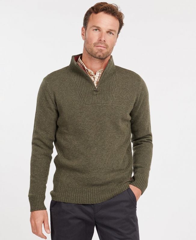 nelson essential half-zip sweater