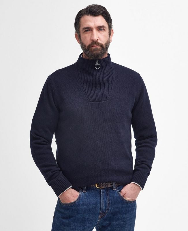 nelson essential half-zip sweater