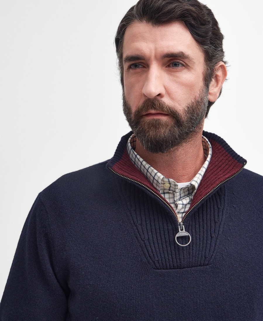 nelson essential half-zip sweater