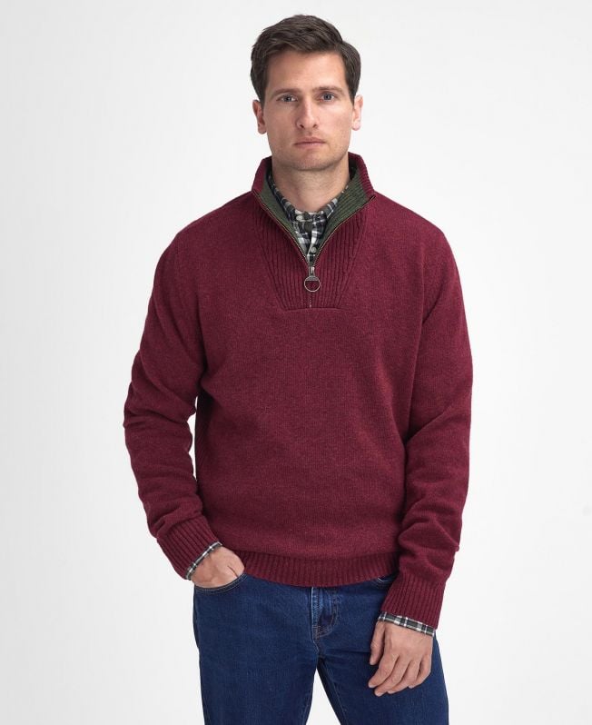 nelson essential half-zip sweater