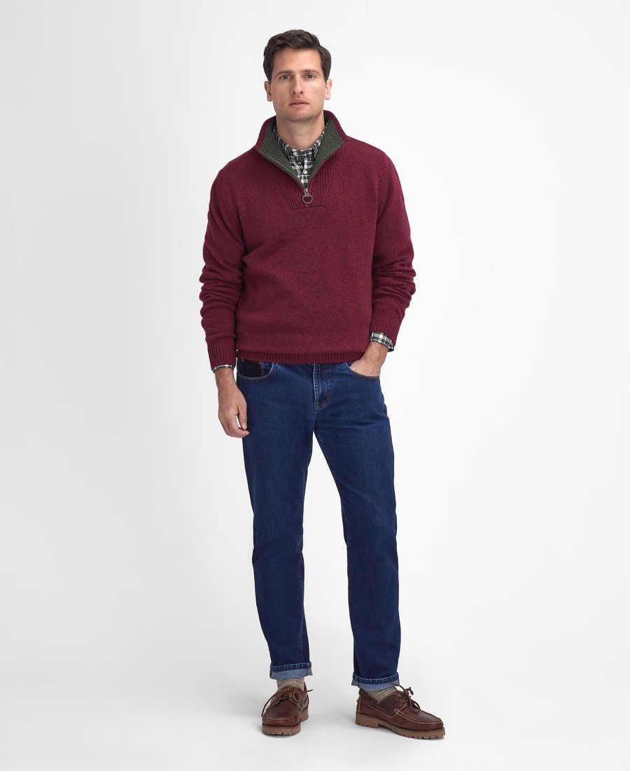 nelson essential half-zip sweater