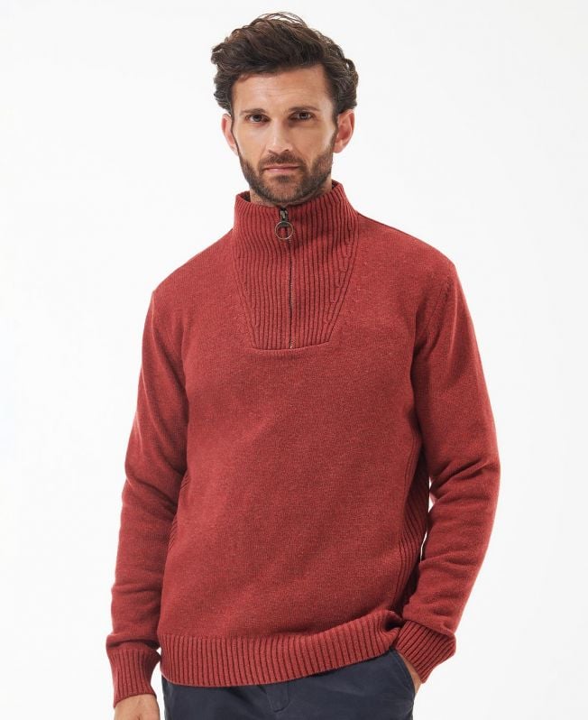 nelson essential half-zip sweater