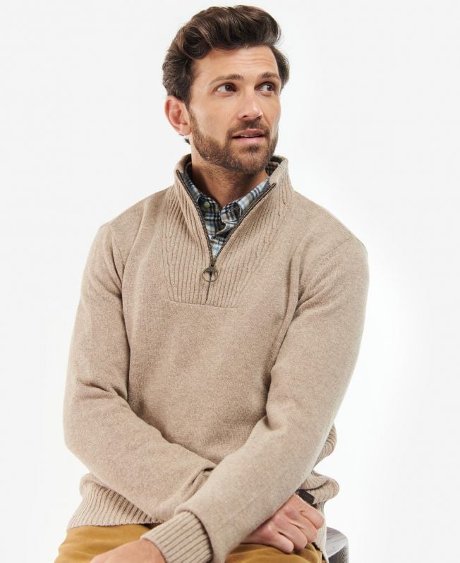 nelson essential half-zip sweater