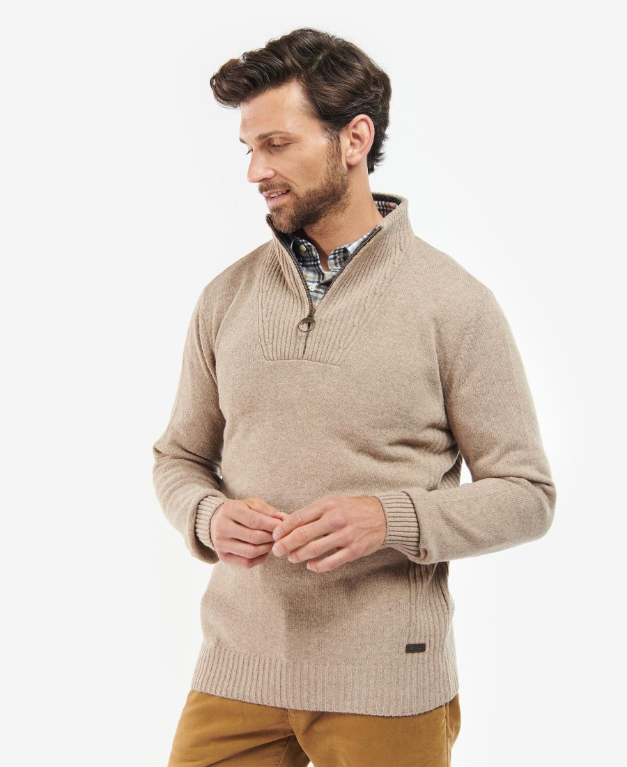 nelson essential half-zip sweater