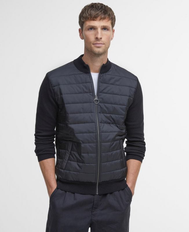 essentiële carn baffle zip jumper