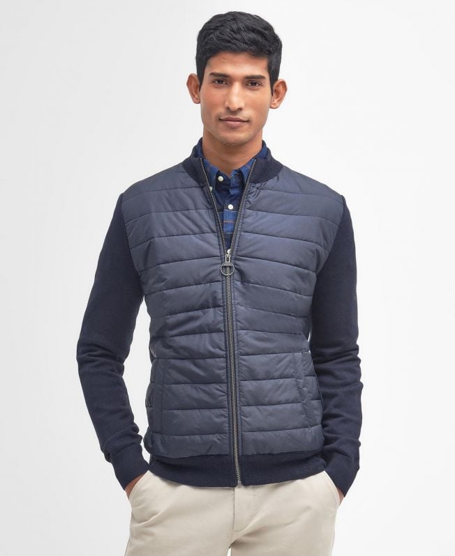 essentiële carn baffle zip jumper