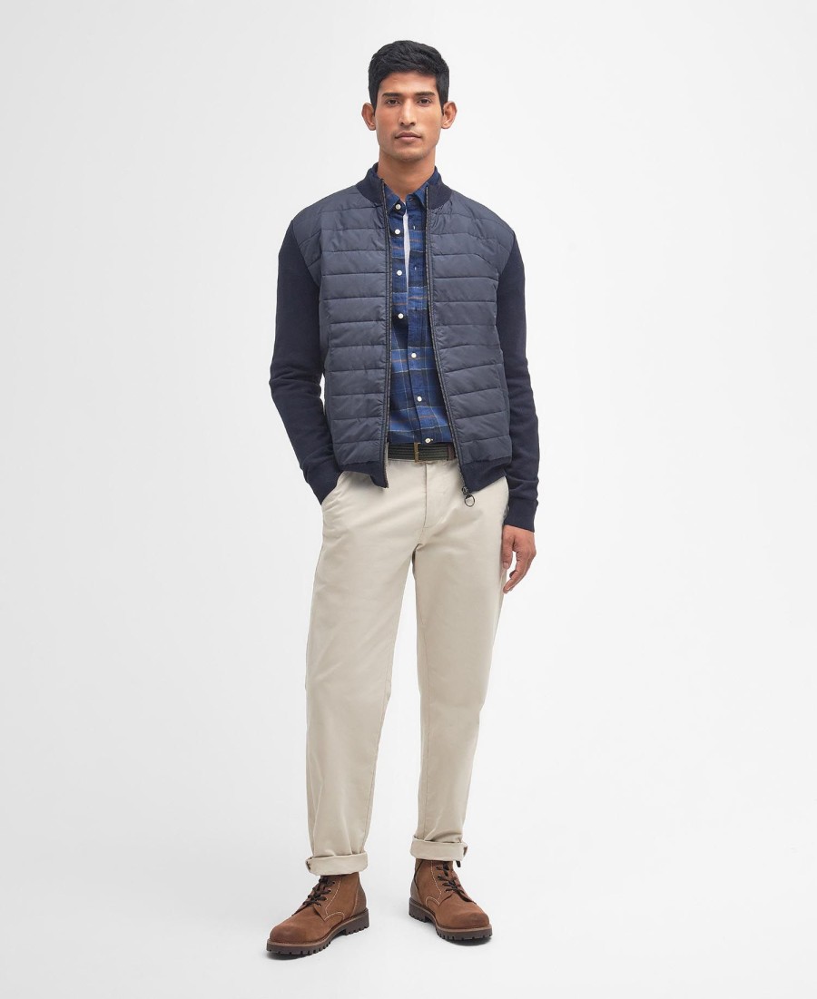 essentiële carn baffle zip jumper