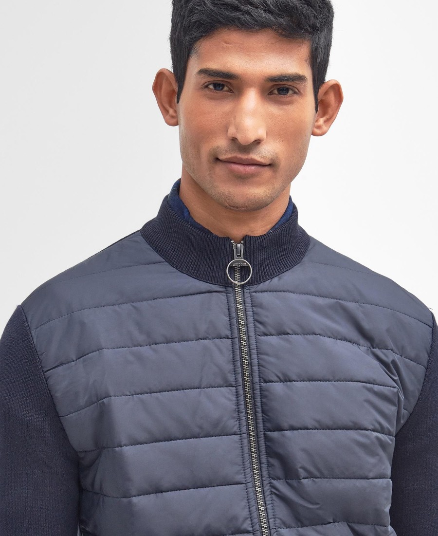 essentiële carn baffle zip jumper