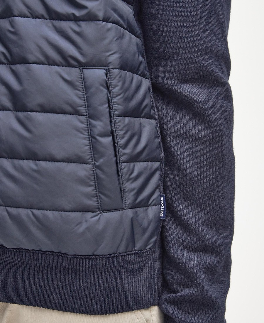 essentiële carn baffle zip jumper
