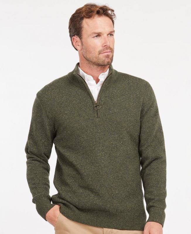 essentiële tisbury half zip hoodie