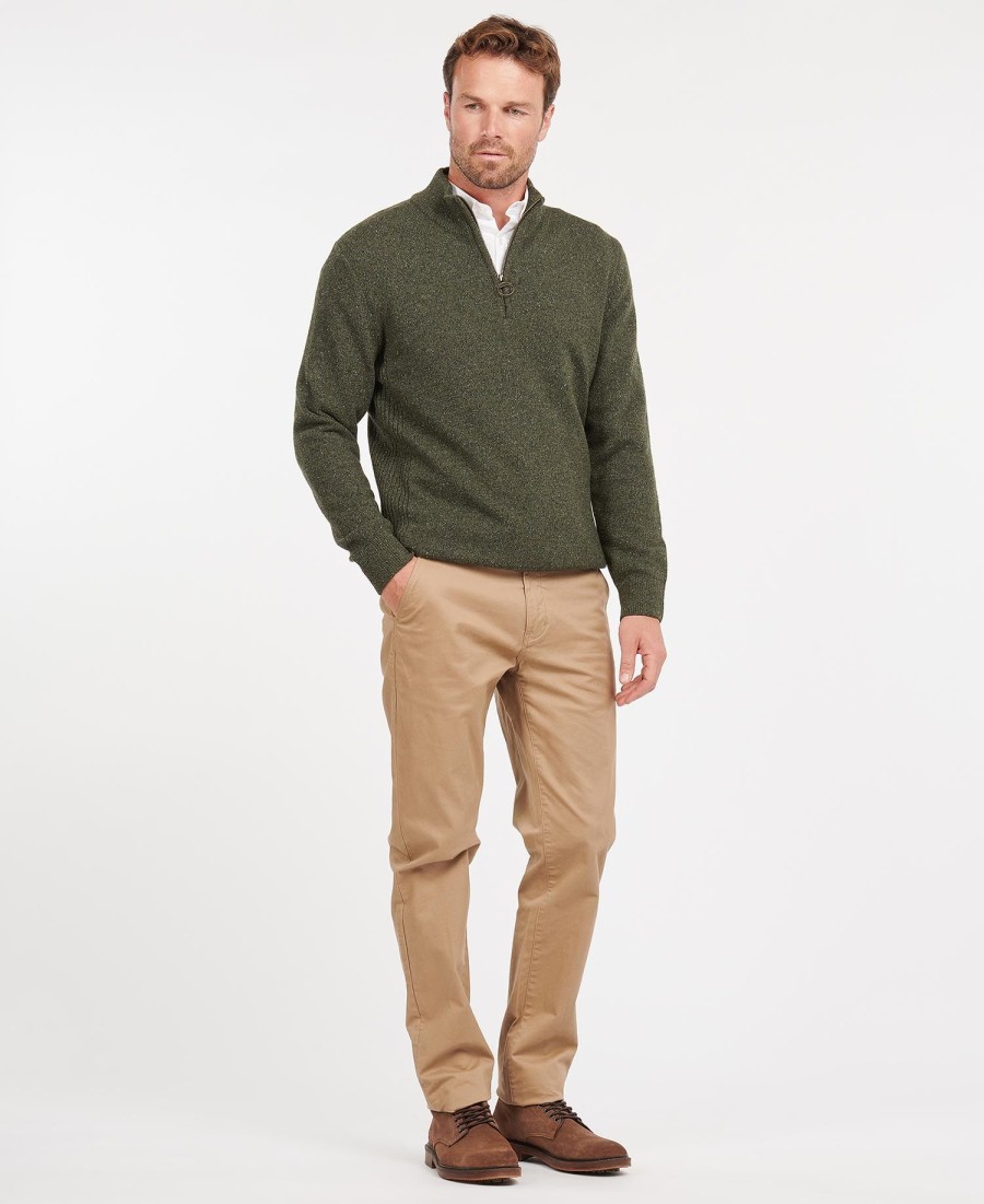 essentiële tisbury half zip hoodie