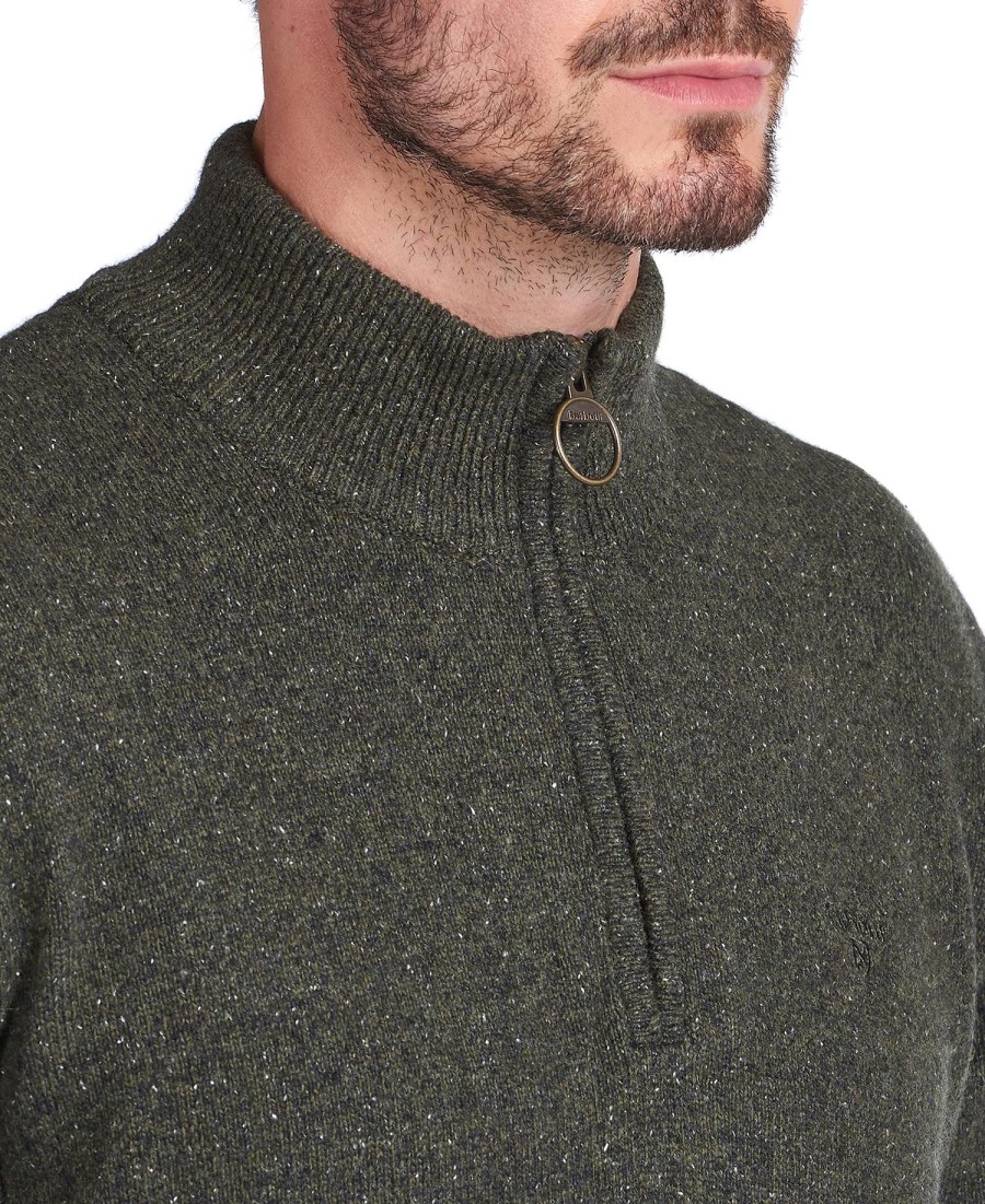 essentiële tisbury half zip hoodie