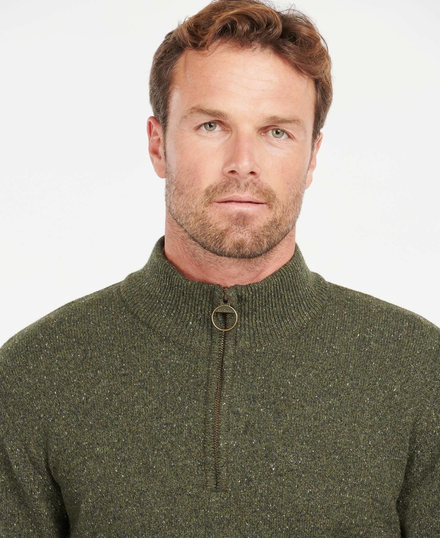 essentiële tisbury half zip hoodie