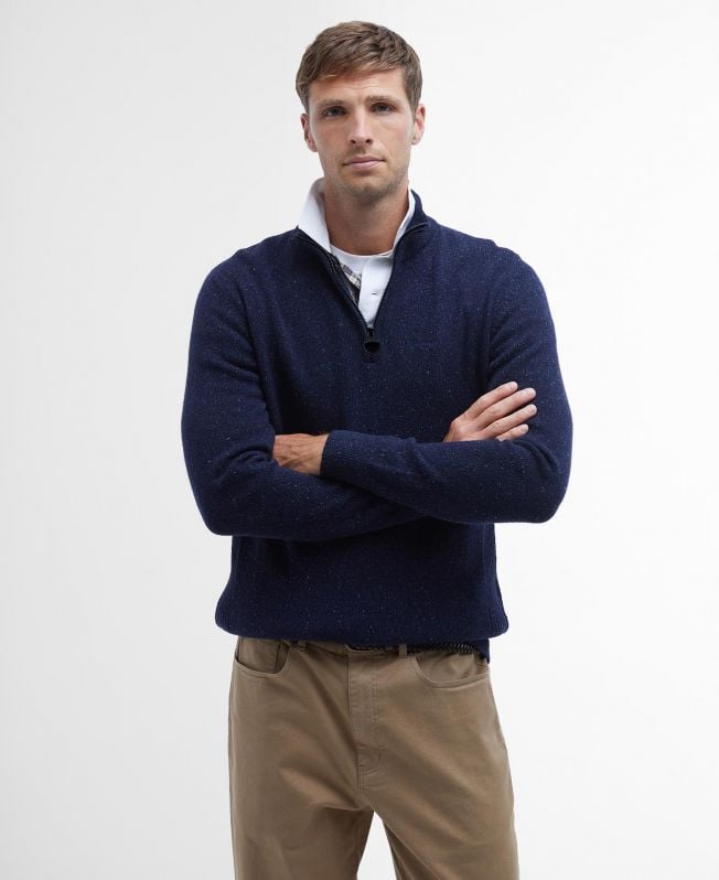 essentiële tisbury half zip hoodie