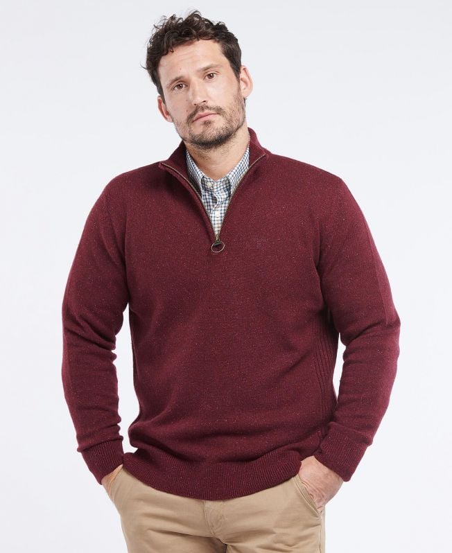 essentiële tisbury half zip hoodie