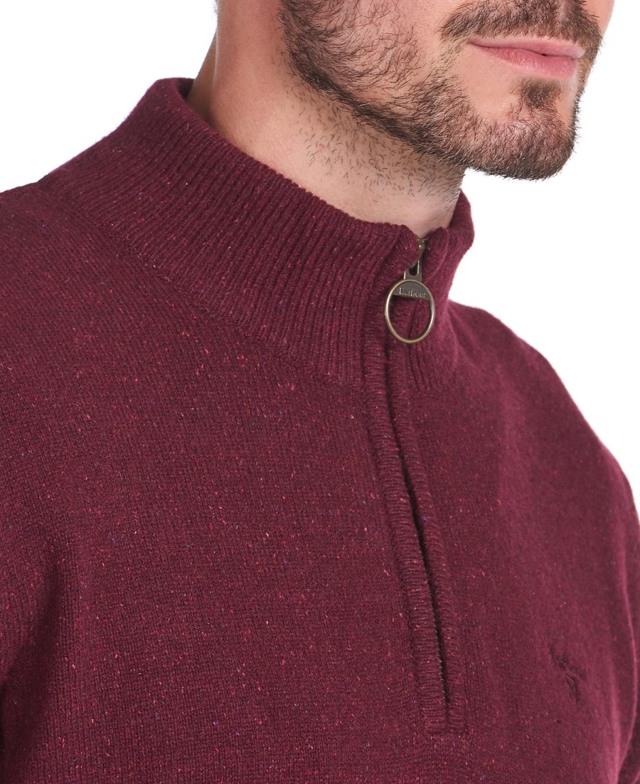 essentiële tisbury half zip hoodie