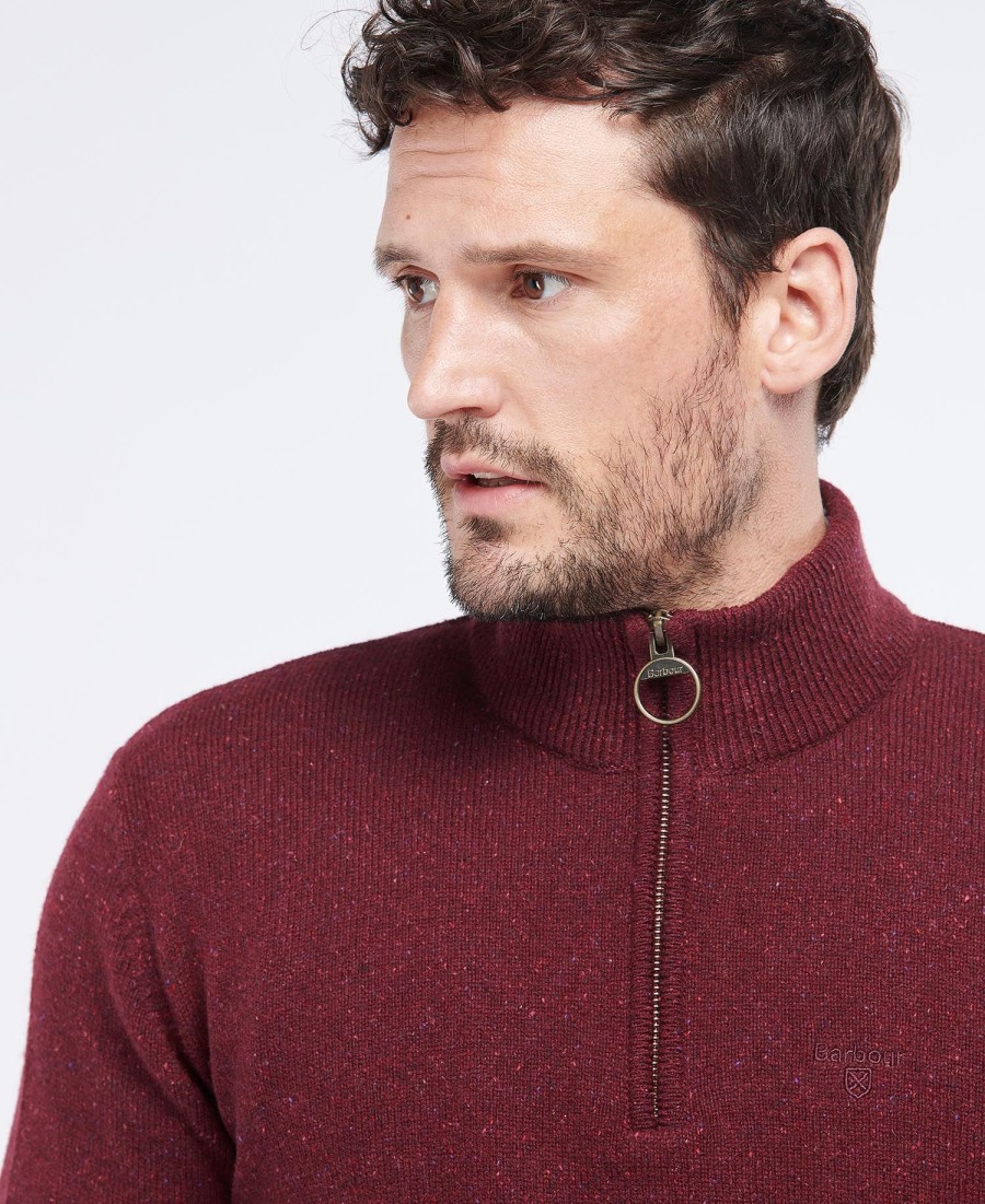 essentiële tisbury half zip hoodie