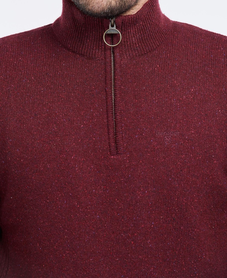 essentiële tisbury half zip hoodie