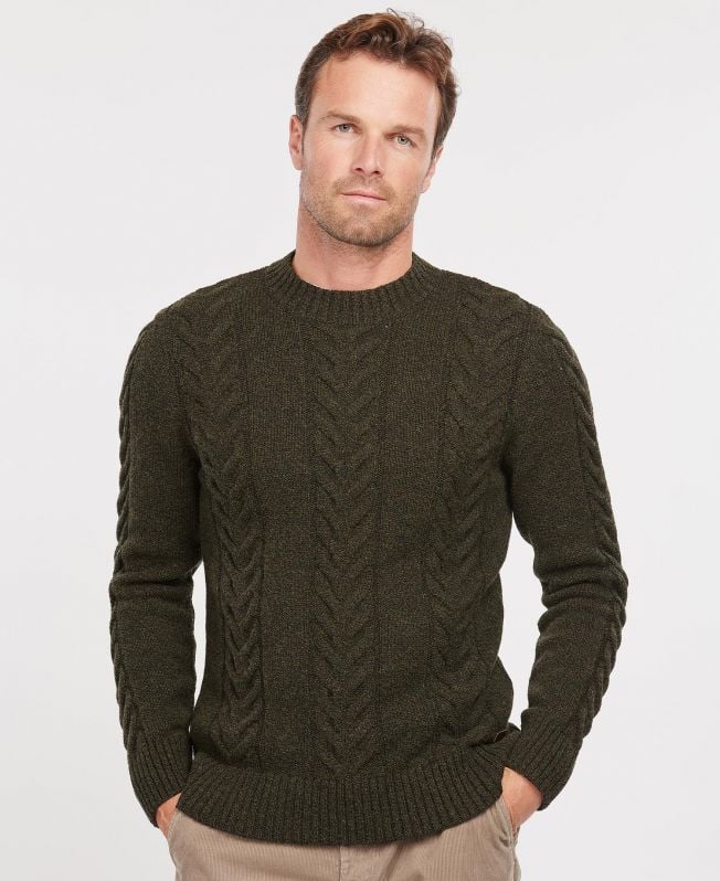essentiële kabelgebreide sweater