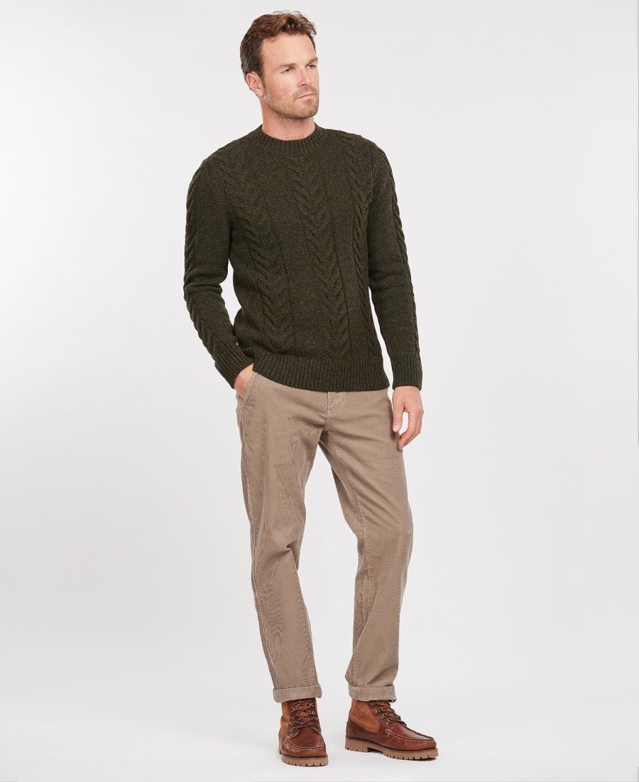 essentiële kabelgebreide sweater