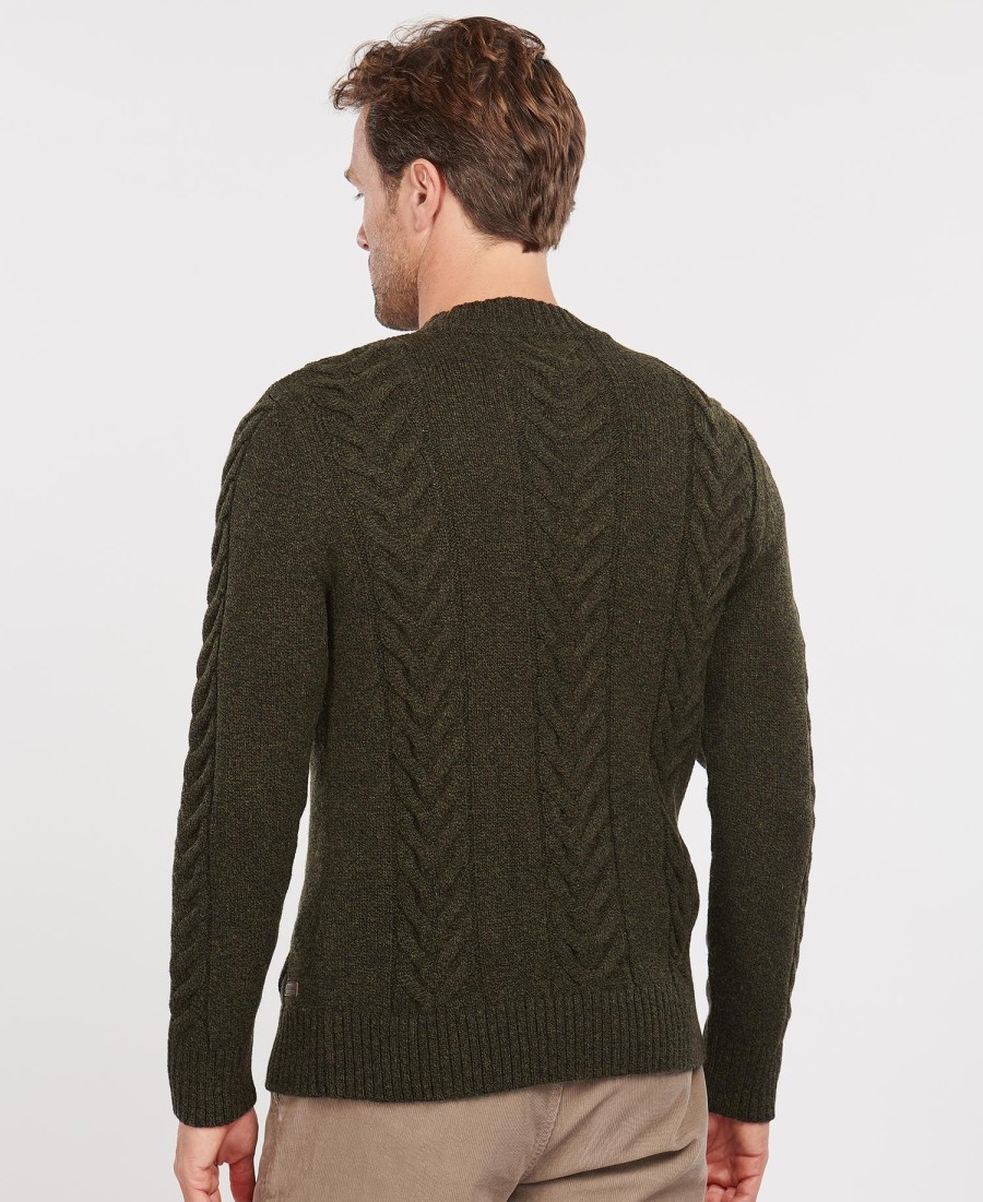 essentiële kabelgebreide sweater