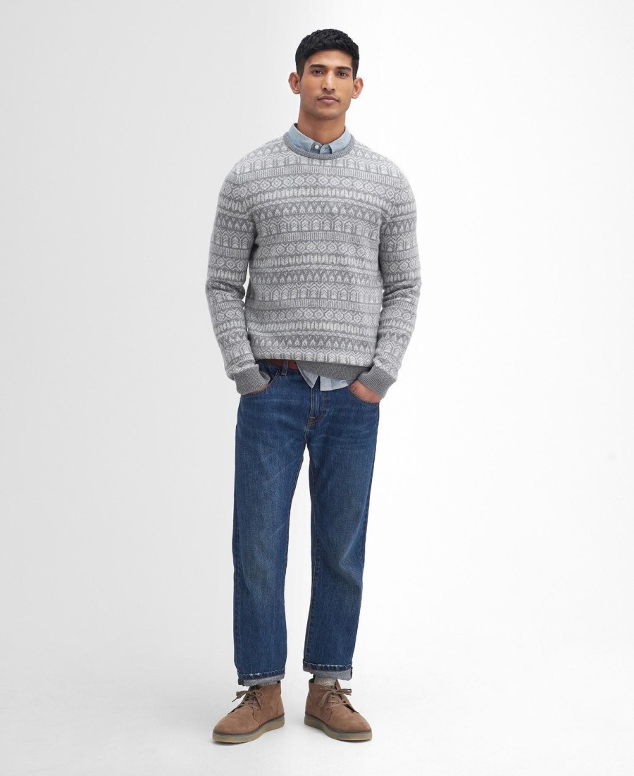 stonebeck fairisle trui met ronde hals