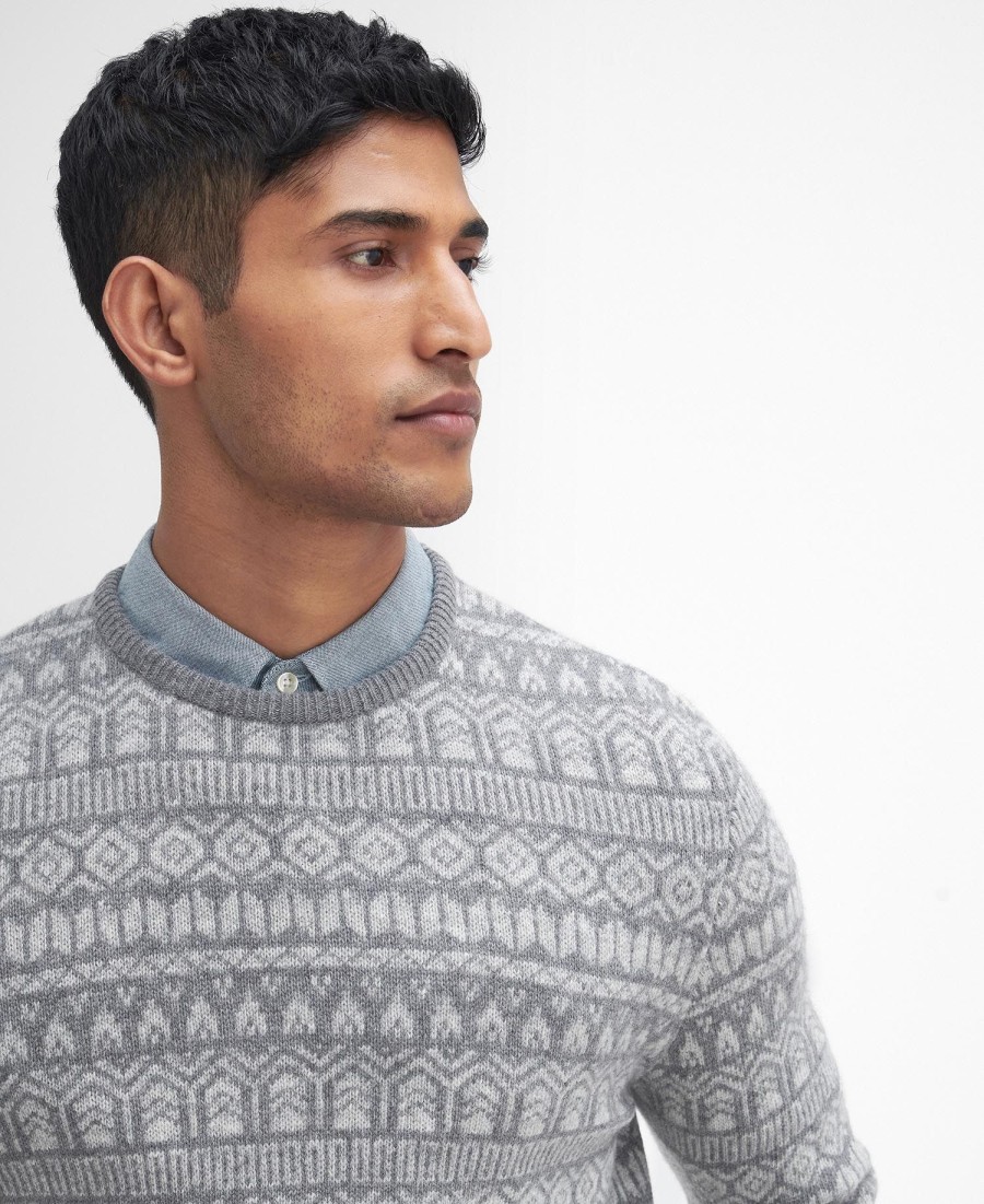 stonebeck fairisle trui met ronde hals