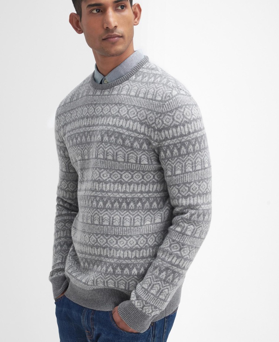 stonebeck fairisle trui met ronde hals