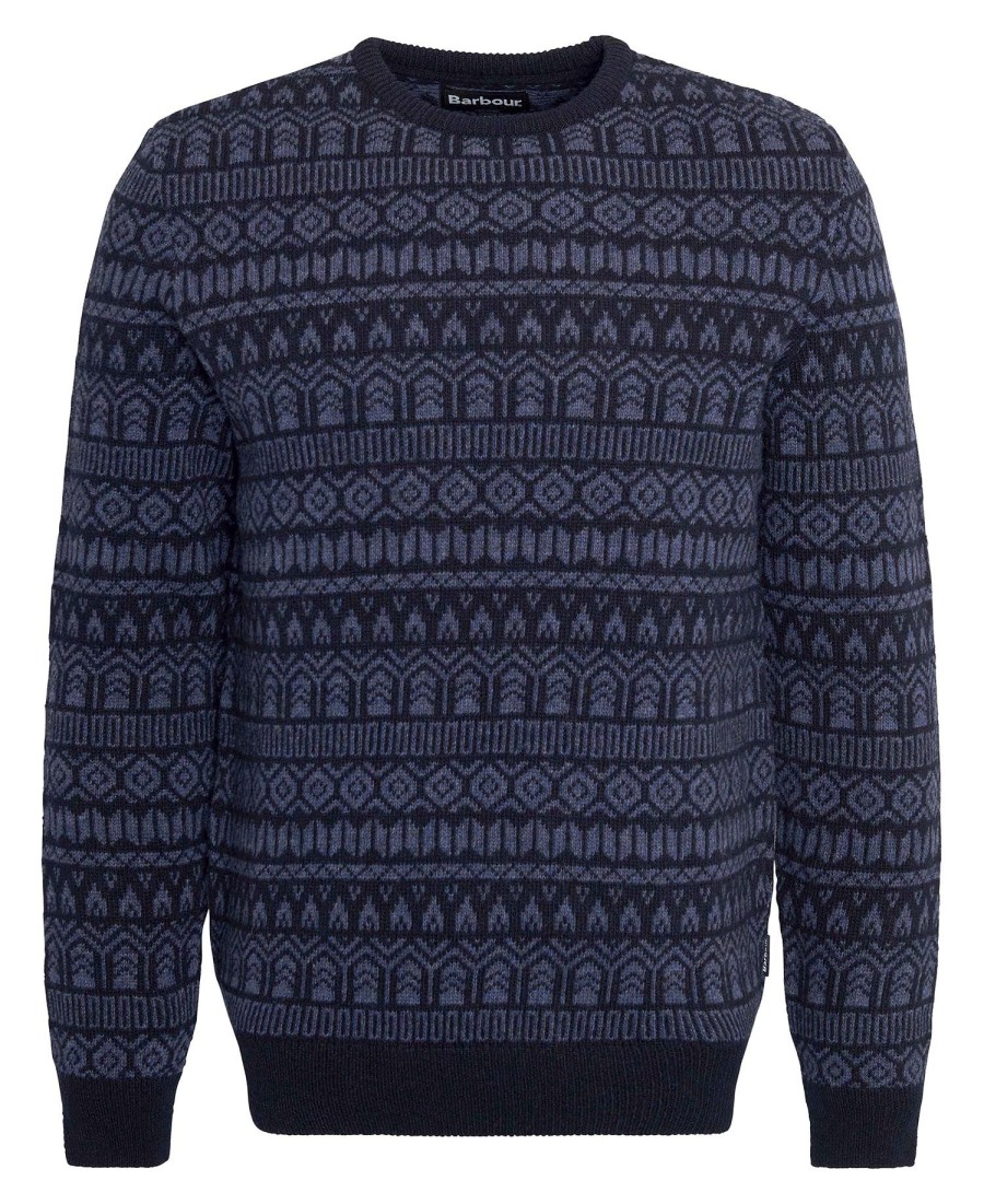 stonebeck fairisle trui met ronde hals