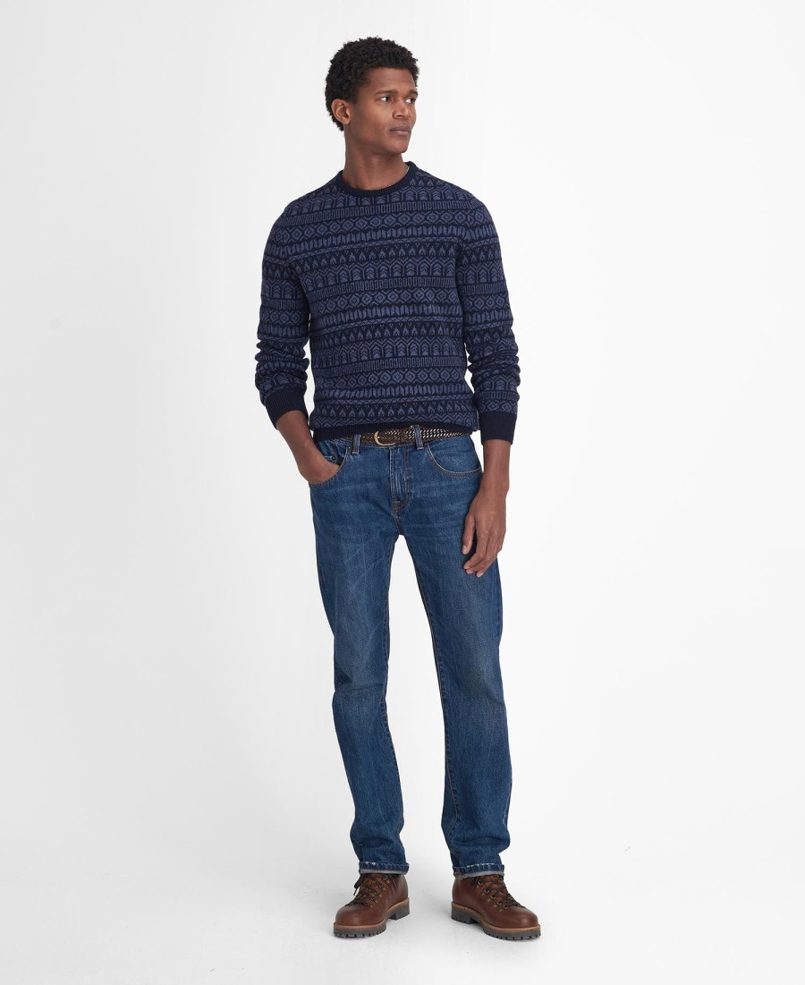 stonebeck fairisle trui met ronde hals