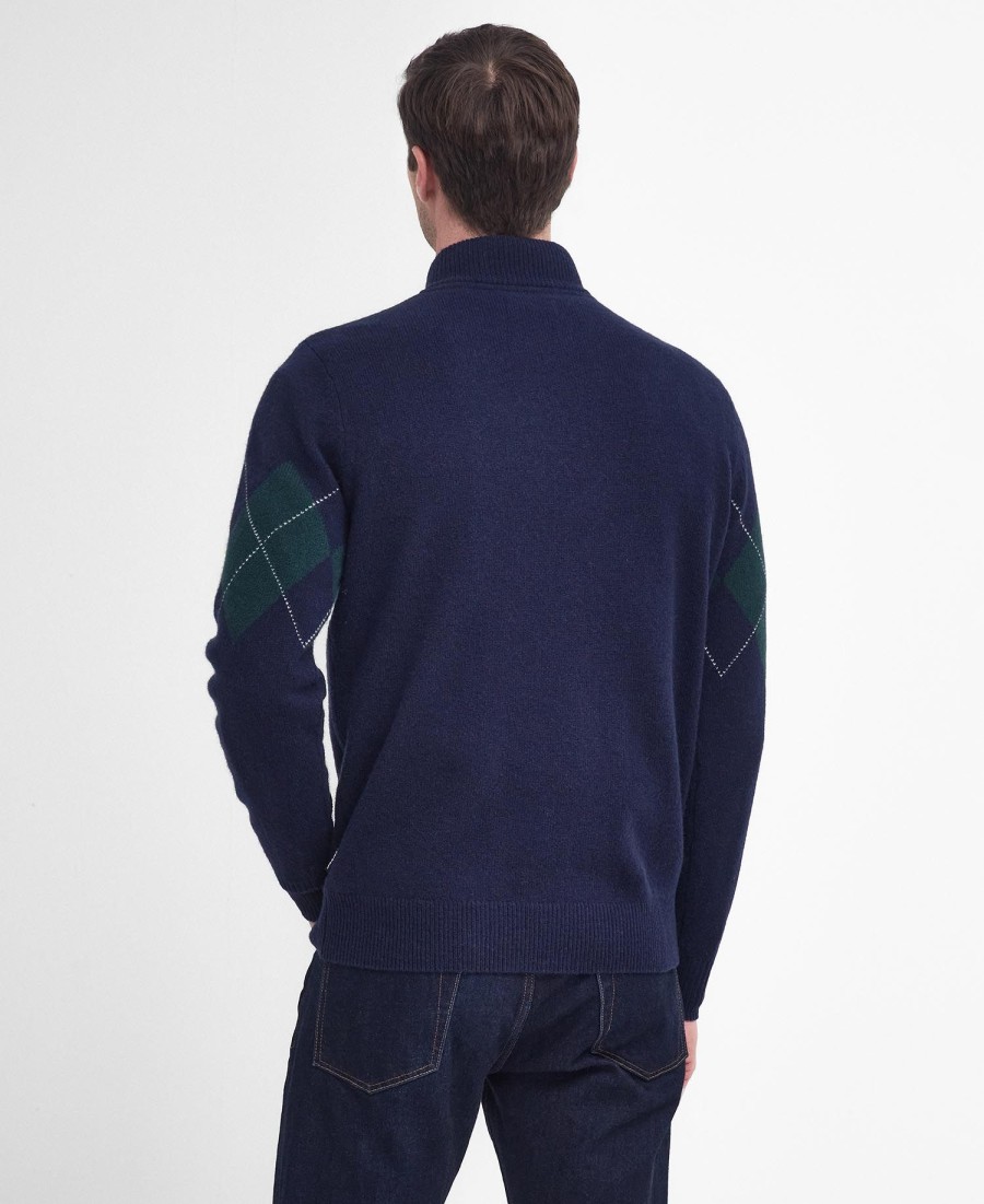 hartfield argyll half zip jumper