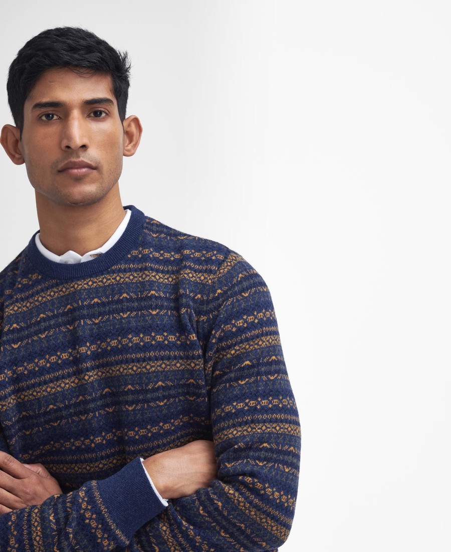 orkney fair isle trui met ronde hals