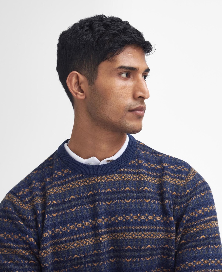 orkney fair isle trui met ronde hals