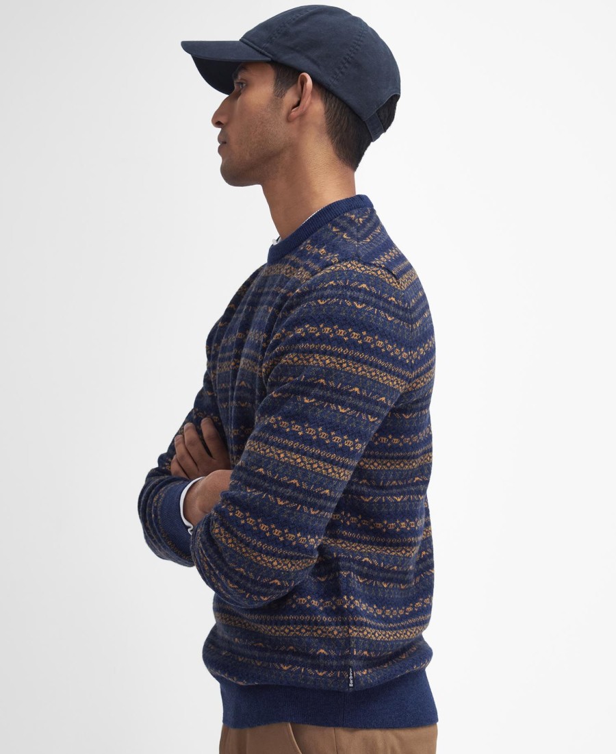 orkney fair isle trui met ronde hals