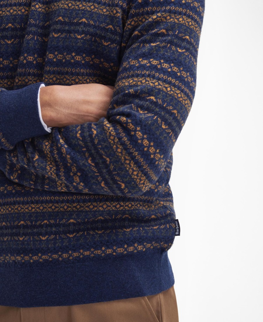 orkney fair isle trui met ronde hals