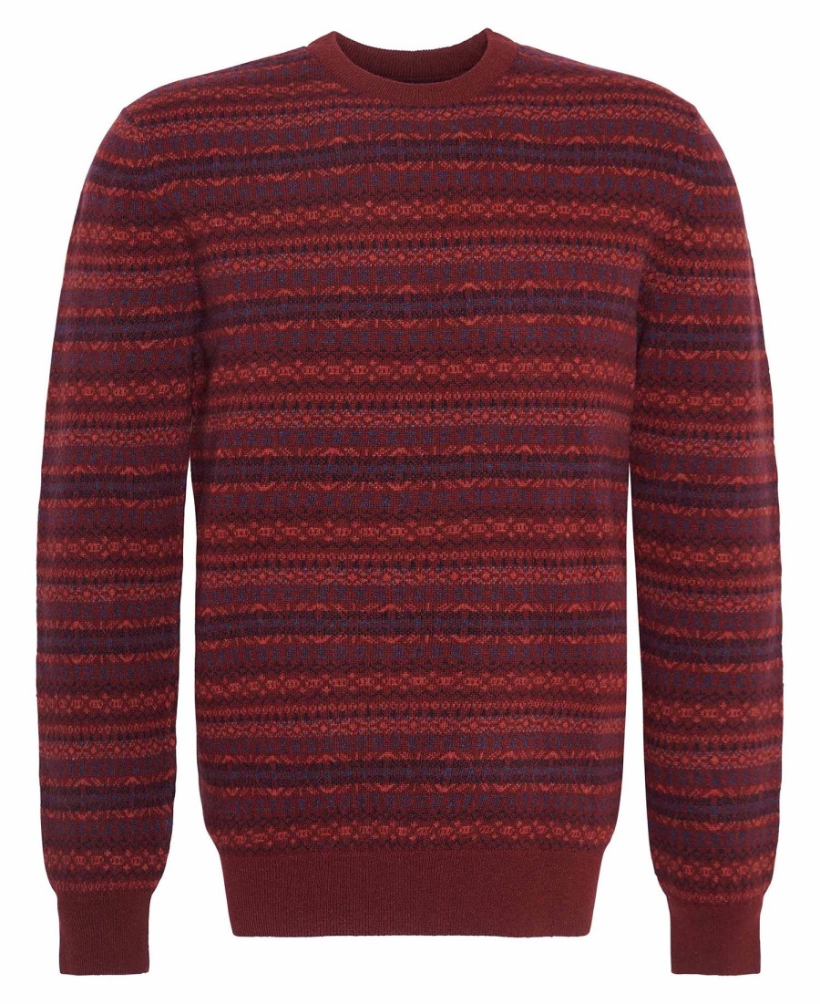 orkney fair isle trui met ronde hals