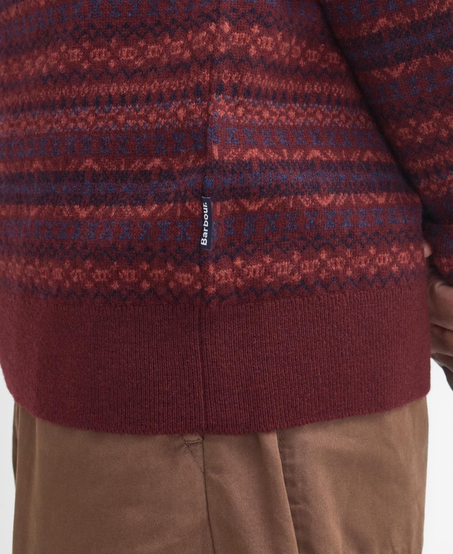 orkney fair isle trui met ronde hals