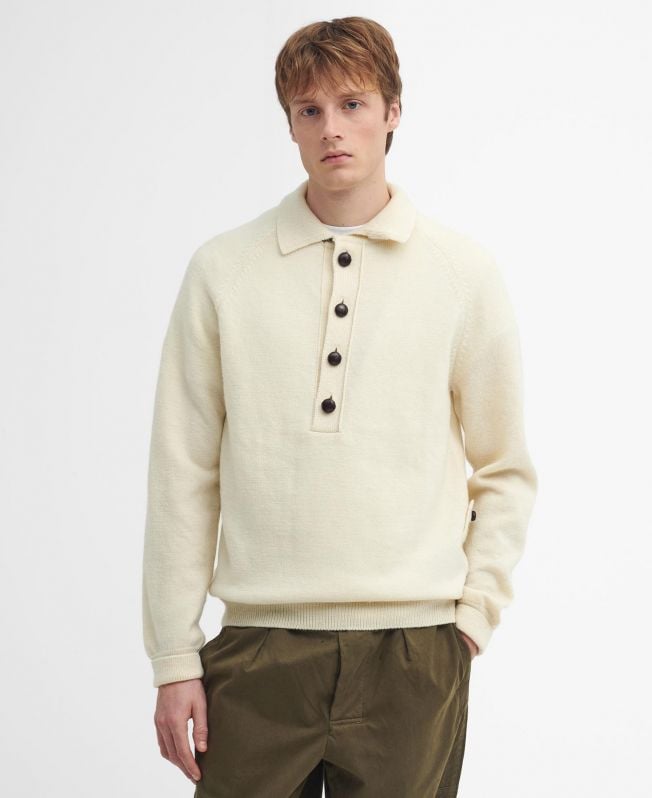 barbour x to ki to midden trui met kraag