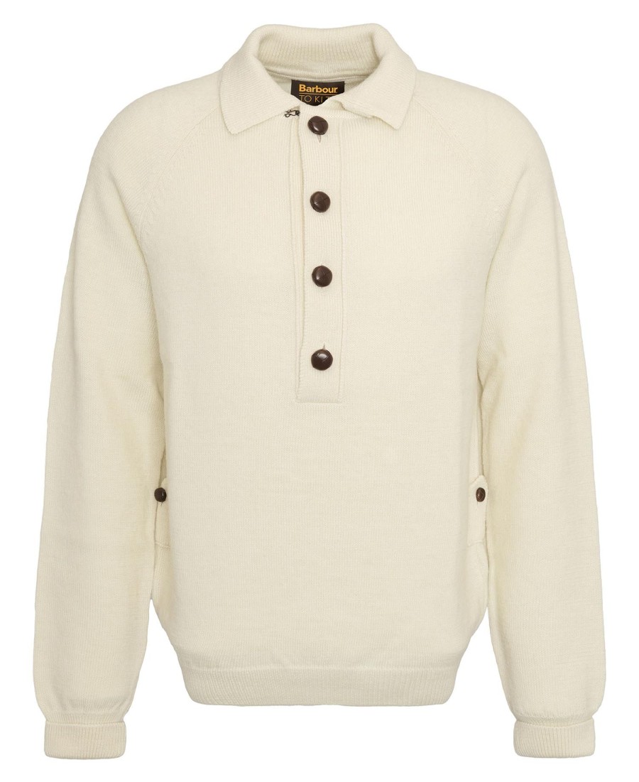 barbour x to ki to midden trui met kraag