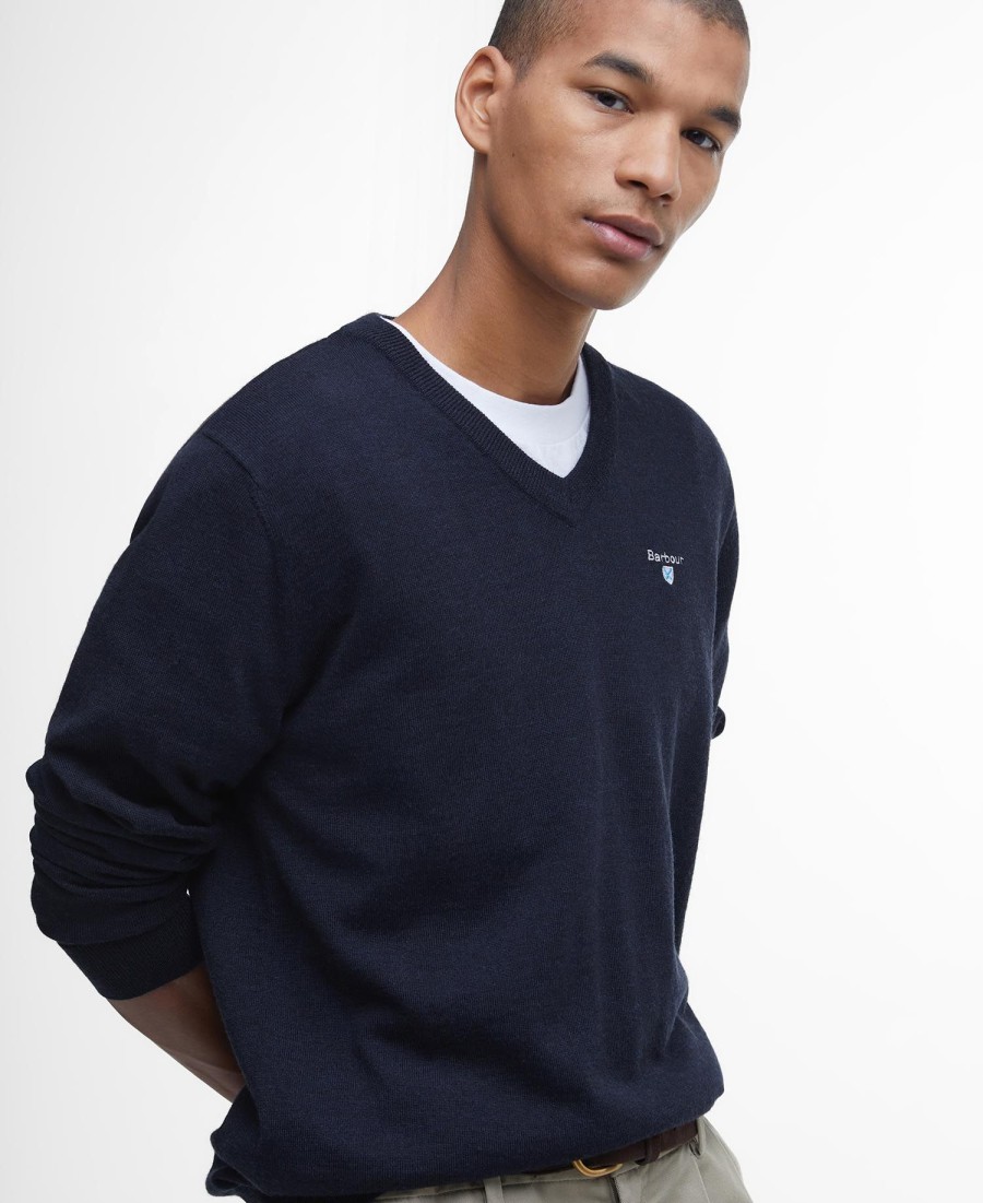 merino v-hals trui
