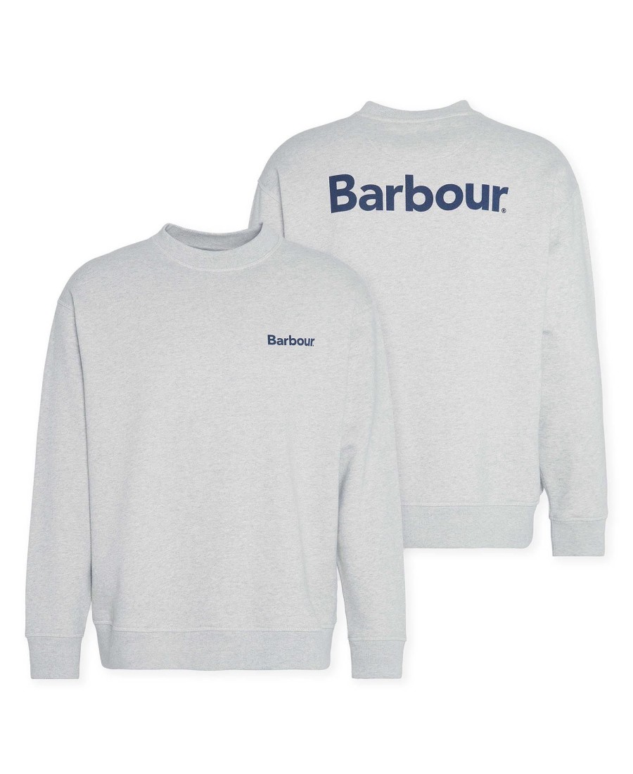 nicholas oversized trui met ronde hals en geborstelde afwerking
