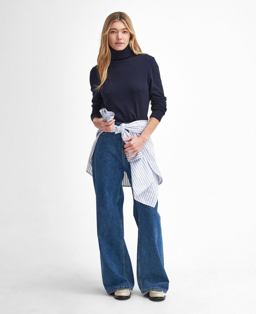 pendle jumper met opgerolde hals