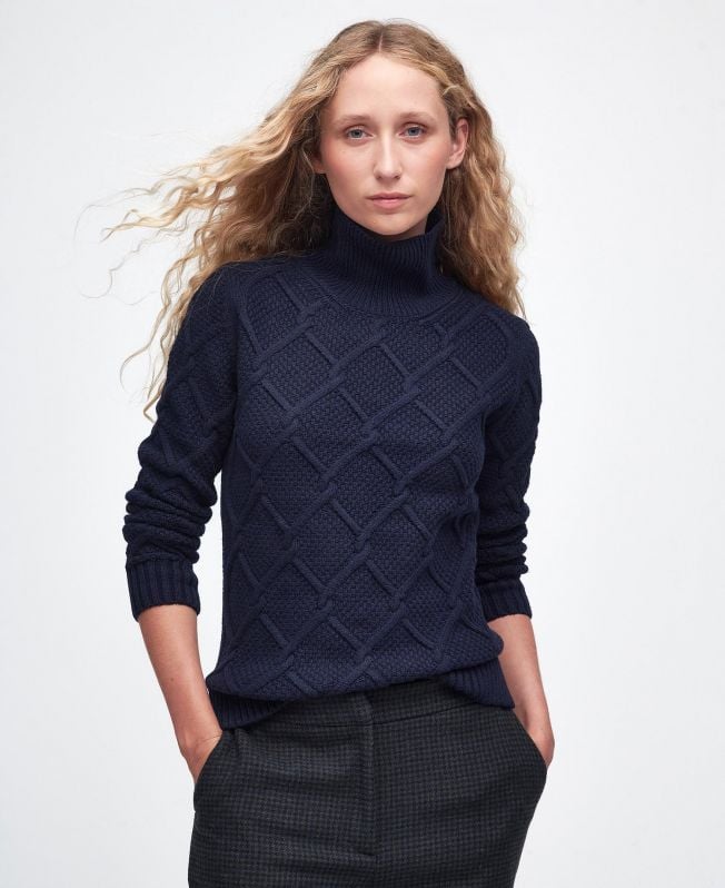 burne-sweatshirt met rolkraag
