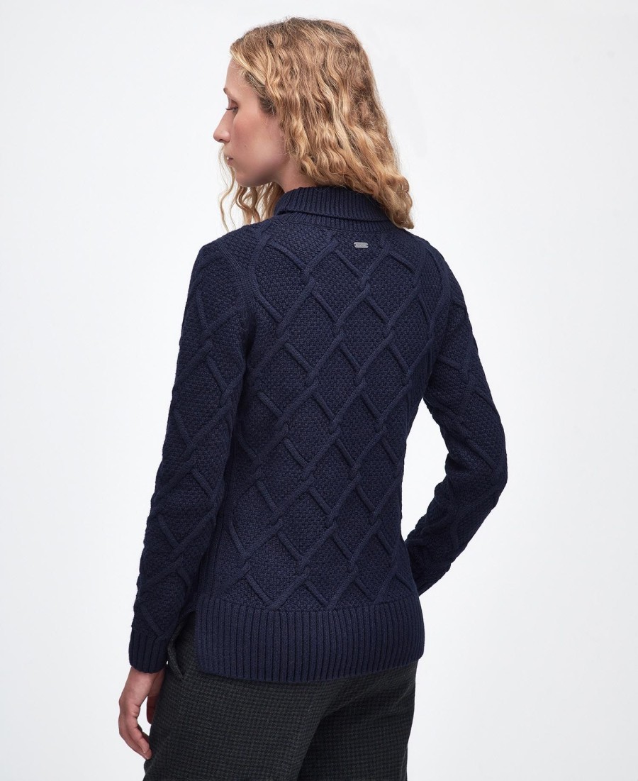 burne-sweatshirt met rolkraag